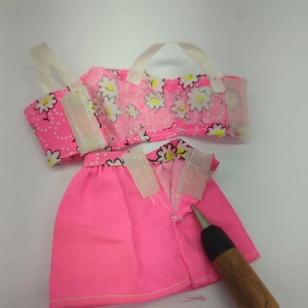 Barbie Fashion Favorites 1997 Pink Flower Skirt Top‎ #68000-96